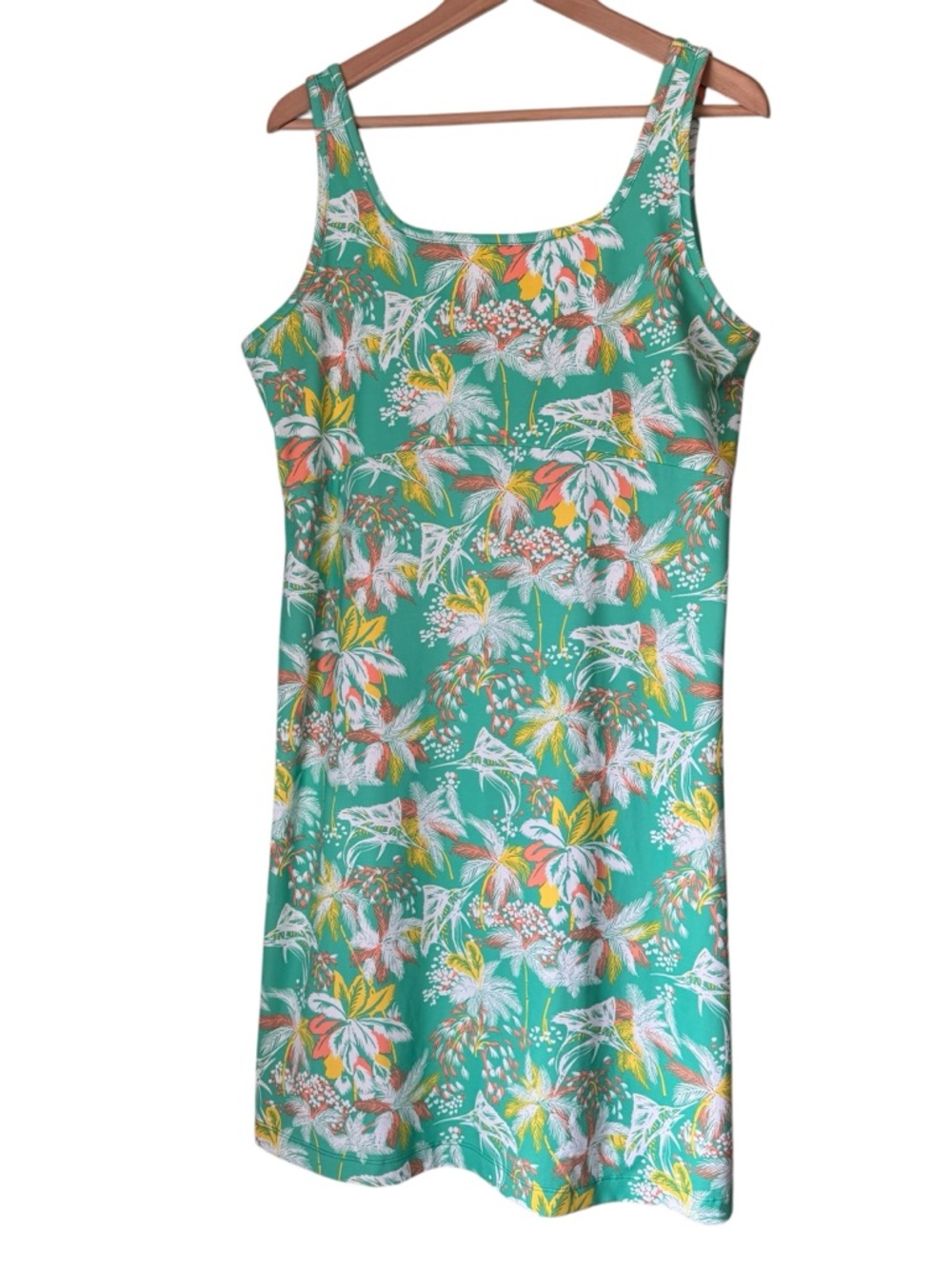 Columbia PFG Freezer III Dress XL Electric Turquoise Tropical Fish Lightweight